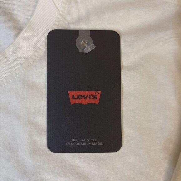 Levis Graphic T Shirt Extra Extra Small XXS Mushrooms Rainbow Hippie NEW NWT - Picture 4 of 9